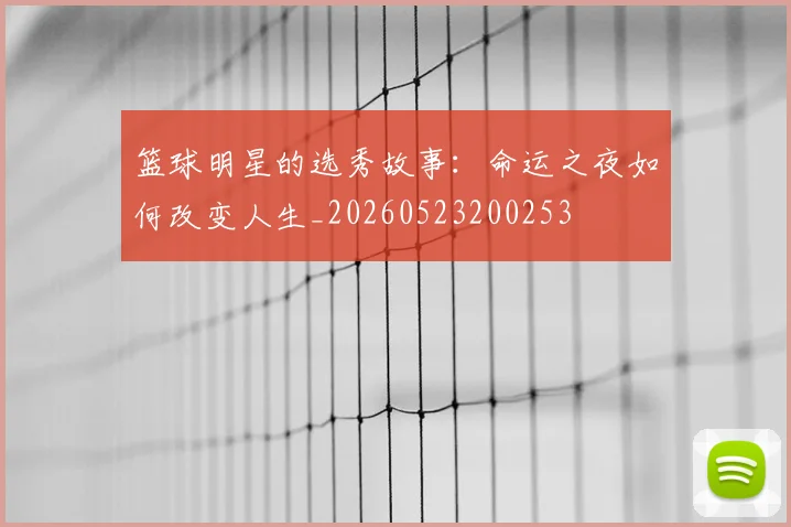 篮球明星的选秀故事：命运之夜如何改变人生_20260523200253
